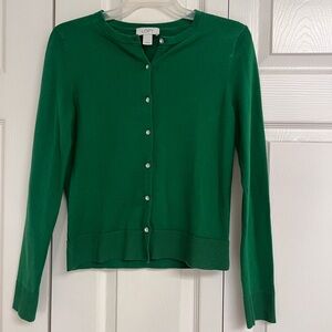 LOFT Women's Green Cardigan